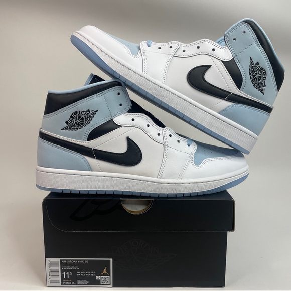 Jordan Other - Nike Air Jordan 1 Retro Mid SE “UNC/Ice Blue” 2023